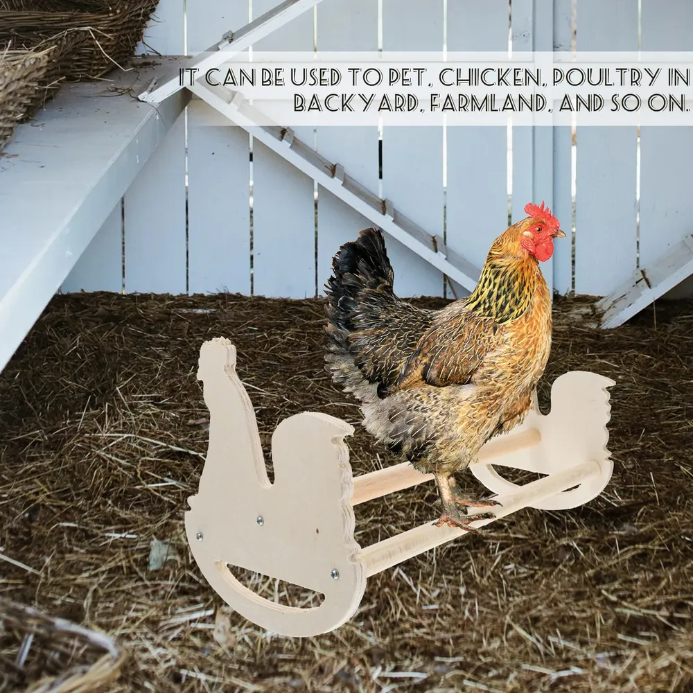 Perchoir poulets bois naturel barre de repos résistant morsure