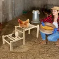 Perchoir poulets bois sûr et robuste pour jardin et ferme – 3