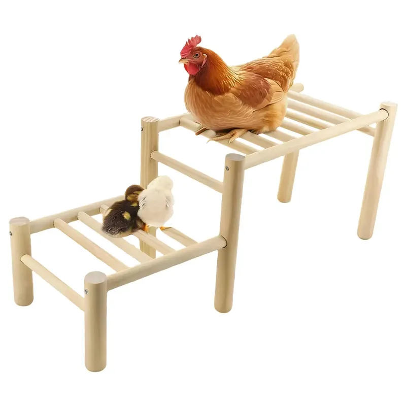 Perchoir poulets bois sûr et robuste pour jardin et ferme