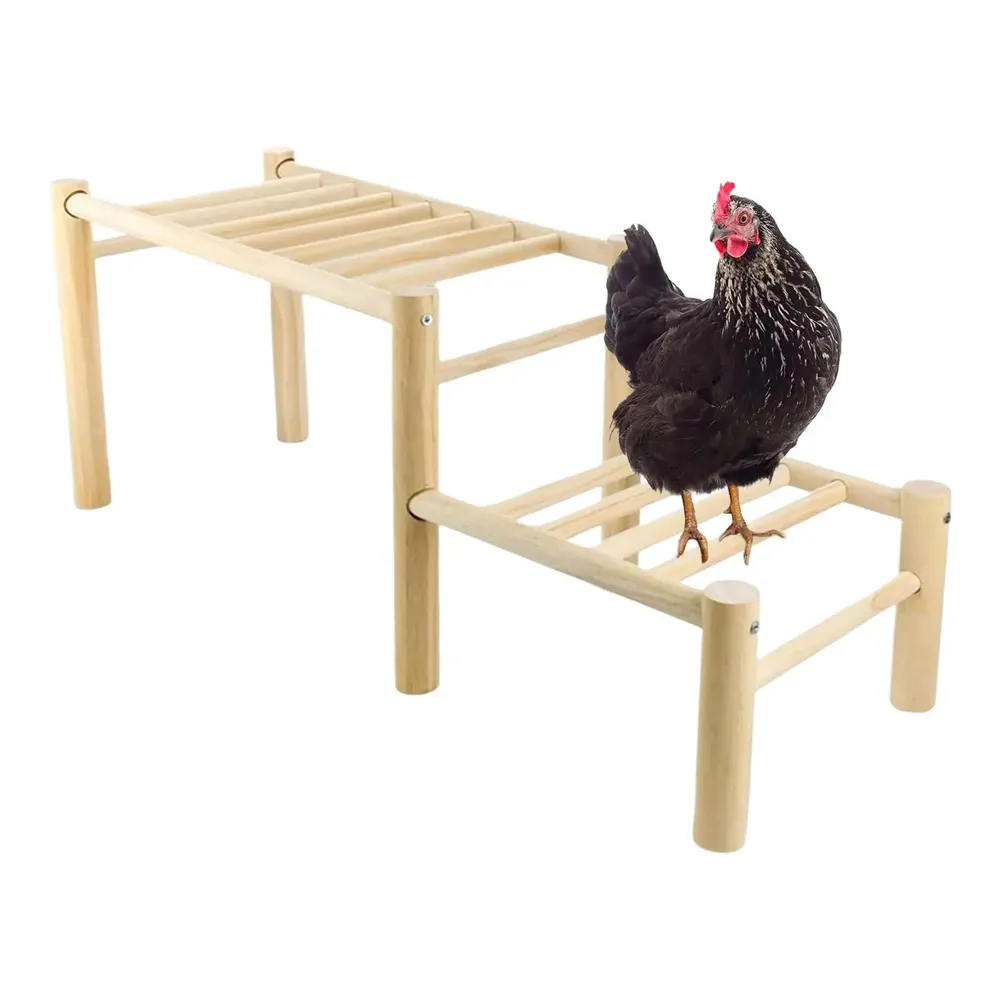 Perchoir poulets bois sûr et robuste pour jardin et ferme