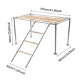 Plateforme de repos poulets 105 cm avec échelle pour 10 poulets – 8