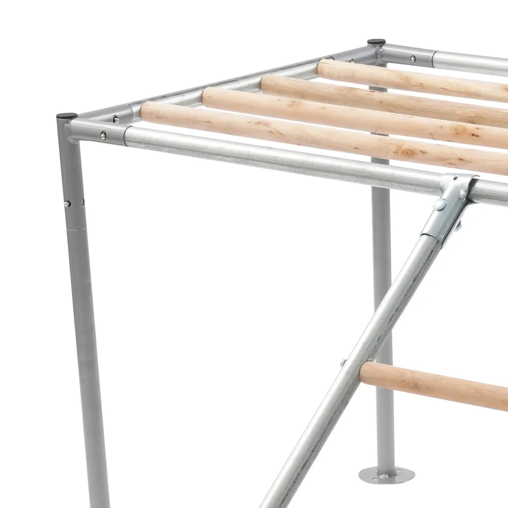 Plateforme de repos poulets 105 cm avec échelle pour 10 poulets