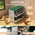 Pondoir à poules 2 niveaux 8 compartiments métal collecte œufs – 3