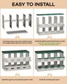 Pondoir à poules 2 niveaux 8 compartiments métal collecte œufs – 4