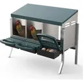 Pondoir poules acier galvanisé 3 compartiments avec plateau récupération – 2