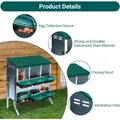 Pondoir poules acier galvanisé 6 trous avec plateau amovible – 5