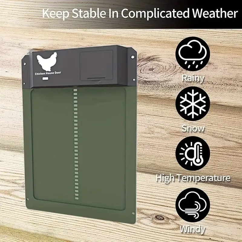 Porte automatique poulailler capteur de lumière piles