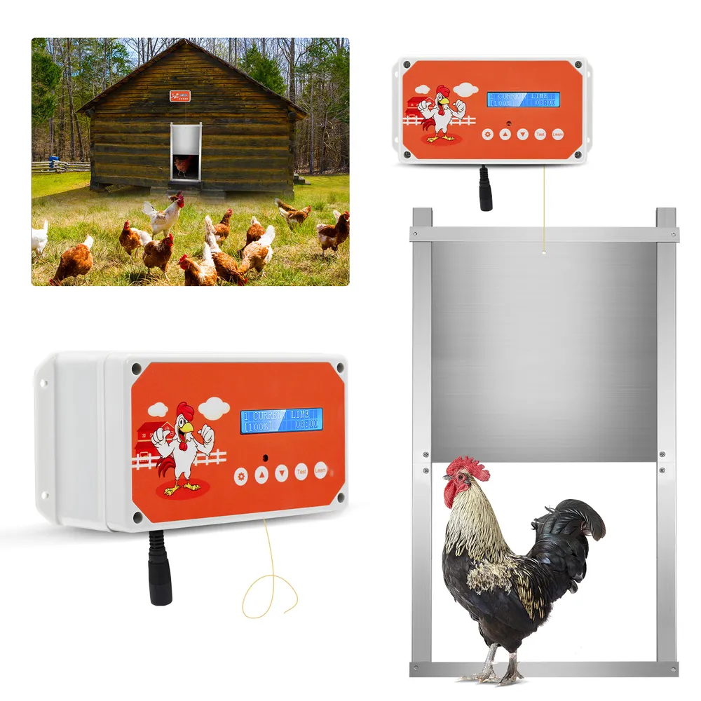 Porte automatique poulailler électrique 3 kg minuterie