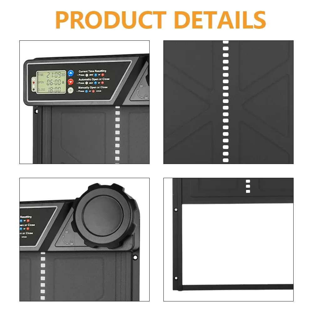 Porte automatique poulailler énergie solaire pour ferme