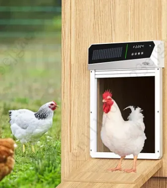 Porte automatique poulailler intelligente à détection de lumière solaire