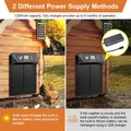 Porte automatique poulailler solaire avec écran LCD et télécommande – 3