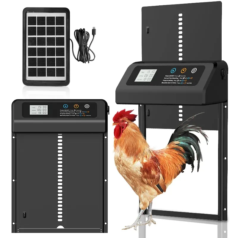Porte automatique poulailler solaire fonction minuterie