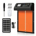 Porte automatique poulailler solaire fonction minuterie – Couleur orange