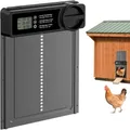 Porte de poulailler automatique intelligente en aluminium – Couleur black