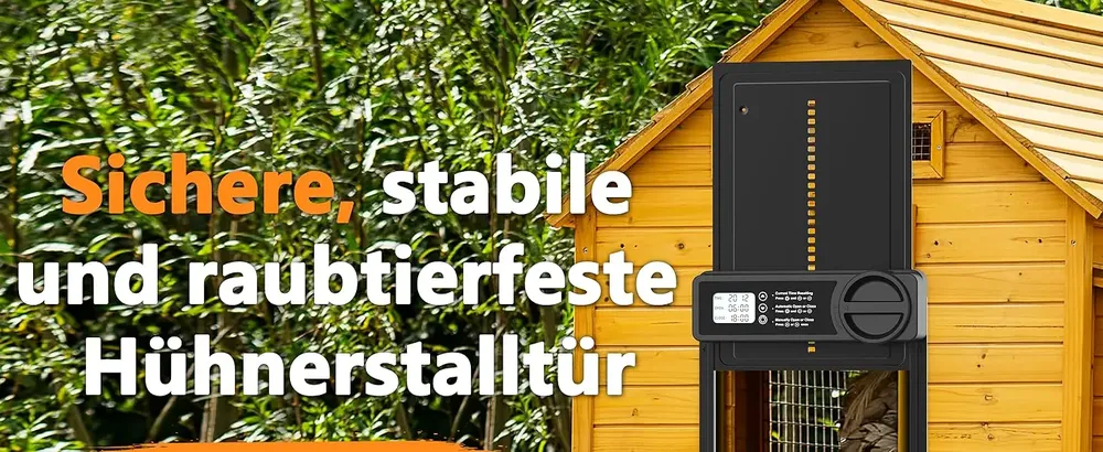 Porte de poulailler automatique intelligente en aluminium