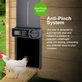 Porte de poulailler automatique rétractable anti-pincement avec écran LCD – 4