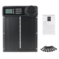 Porte de poulailler automatique rétractable anti-pincement avec écran LCD – Couleur noir