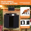 Porte de poulailler automatique solaire avec écran LCD et capteur de lumière – 4