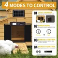 Porte de poulailler automatique solaire avec écran LCD et capteur de lumière – 2