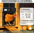 Porte de poulailler automatique solaire ou à piles avec minuterie – 3