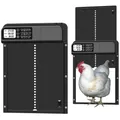 Porte de poulailler automatique solaire ou à piles avec minuterie – Couleur Battery version1