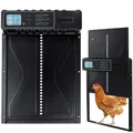 Porte de poulailler automatique solaire ou à piles étanche anti-pincement – Couleur ES-No Solar Power