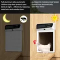 Porte de poulailler intelligente solaire anti-pincement en aluminium – 2