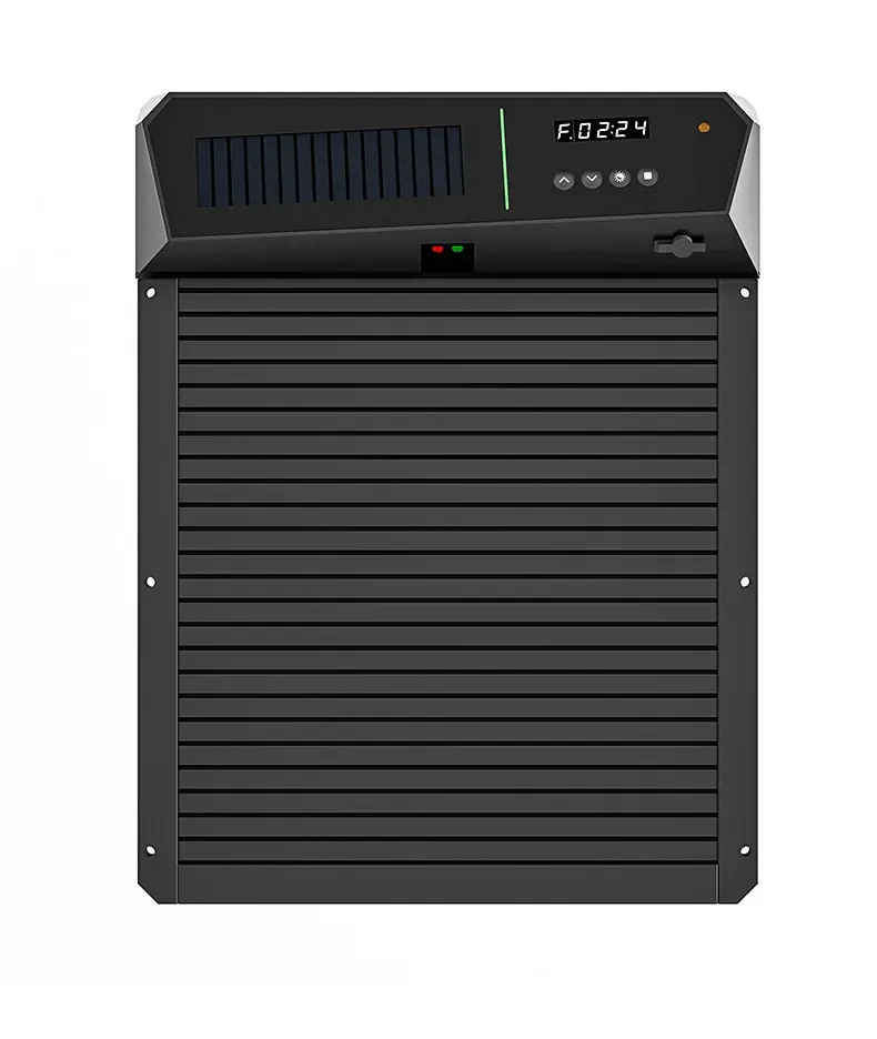 Porte de poulailler intelligente solaire anti-pincement en aluminium