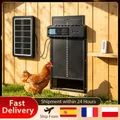 Porte de poulailler solaire 4 modes avec minuterie et capteur lumineux – 1
