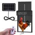 Porte de poulailler solaire 4 modes avec minuterie et capteur lumineux – Couleur black