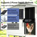 Porte de poulailler solaire 4 modes avec minuterie et capteur lumineux – 2