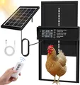 Porte de poulailler solaire 4 modes avec minuterie et capteur lumineux – 1