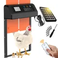Porte de poulailler solaire 4 modes avec minuterie et capteur de lumière – 1