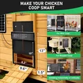 Porte de poulailler solaire 4 modes résistante aux intempéries avec minuterie – 8