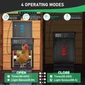 Porte de poulailler solaire 4 modes résistante aux intempéries avec minuterie – 6