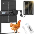 Porte de poulailler solaire automatique améliorée avec capteur de détection – Couleur solar energy