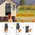 Porte de poulailler solaire automatique améliorée avec capteur de détection – 5