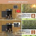 Porte de poulailler solaire en aluminium avec capteur de lumière et minuterie – 4