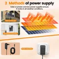 Porte de poulailler solaire en aluminium avec écran LCD, minuterie et télécommande – 2
