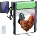 Porte de poulailler solaire intelligente avec minuterie et capteur de lumière – 1