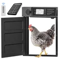 Porte de poulailler solaire pivotante anti-pincement avec minuterie – 1