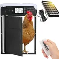 Porte de poulailler solaire pivotante anti-pincement avec minuterie – 1