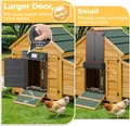 Porte de poulailler solaire pivotante anti-pincement avec minuterie – 2