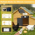 Porte de poulailler solaire pivotante anti-pincement avec minuterie – 3
