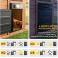 Porte de poulailler solaire pivotante anti-pincement avec minuterie – 4