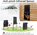Porte de poulailler solaire XL 4 modes avec minuterie et capteur – 3
