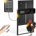 Porte de poulailler solaire XL 4 modes avec minuterie et capteur – Couleur BLACK