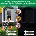 Porte poulailler automatique alliage aluminium noir – 6