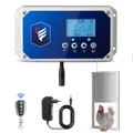 Porte poulailler automatique étanche avec télécommande – Couleur with door