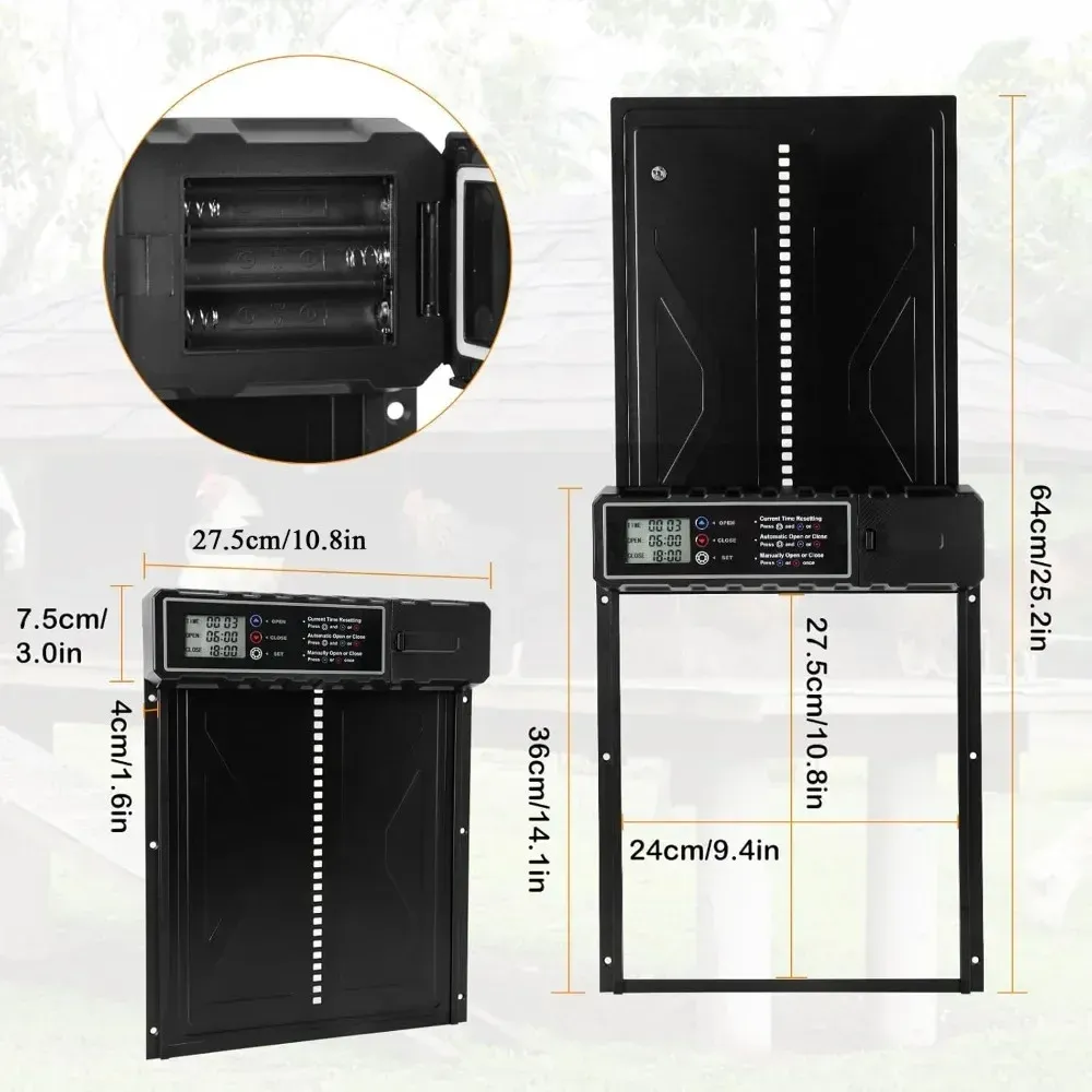Porte poulailler automatique télécommande et minuterie